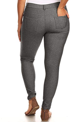 Image of YELETE Women's Basic Five Pocket Stretch Jegging Tights Pants