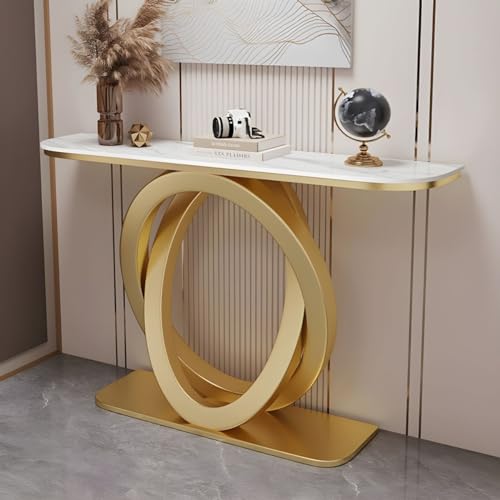 Mesa consola moderna de 80 cm de largo para pasillo y entrada estrecha