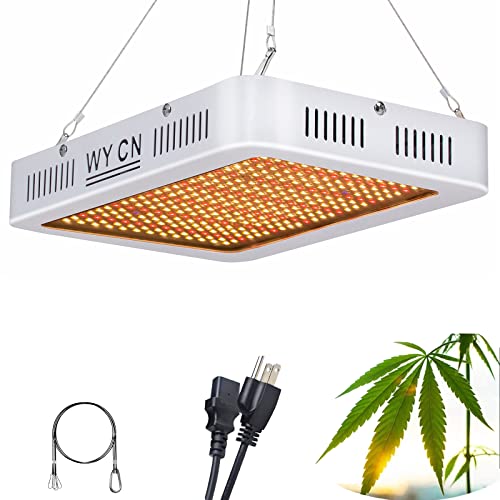 WY CN Grow Plants LED Light 1000W, 350 pcs LEDs Full Spectrum with IR led, 3x3ft Coverage Plant for Indoor Use, Seedling Veg Flowers Growing