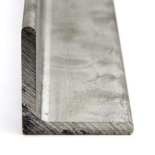 316 Stainless Steel Angle, Unpolished (Mill) Finish, ASTM A276, Equal Leg Length, Rounded Corners, 1-1/2 inch Leg Lengths, 0.1875 inch Wall Thickness, 12 inch Length, OnlineMetals