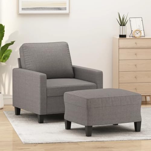 Mimdixy Sofá Cama, sillón con taburete, 60 cm, tela pequeña, para salón, dormitorio, apartamento