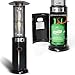 REALGLOW Heatmaster 15KW Flame Patio Heater in black with Glass Tube REALGLOW Heatmaster 15KW Flame Patio Heater in black with Glass Tube