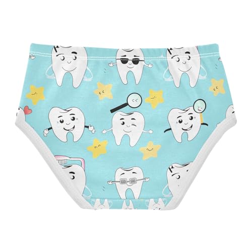Cute Cartoon Teeth Toddler Girls's Underwear 2T 202c14292