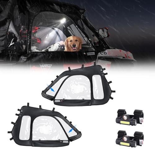 KEMIMOTO Soft Cab Enclosures & 2 UTV Dome Light Polaris RZR