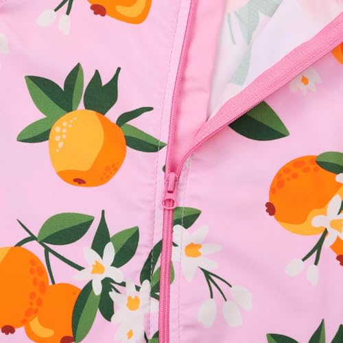 Image of HUAANIUE Toddler Girl Swimsuit Long Sleeve UPF50+ Sun Protection