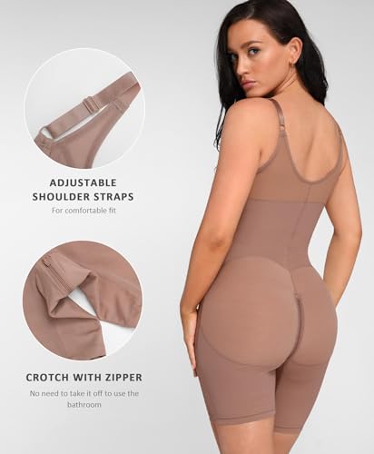 FeelinGirl Fajas Colombianas Shapewear for Women Tummy Control Post Surgery Full Body Shaper Butt Lifter with Zipper Crotch2