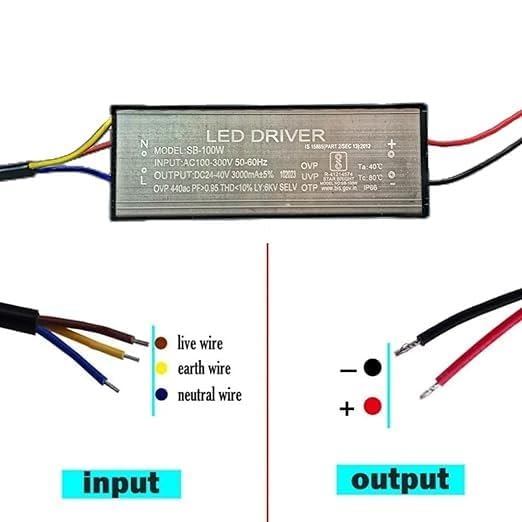 Image of 100 Watt 3000mA IP66 Led Driver With 2 Years Warranty and 6Kv Surge,OVP,UVP,OTP Protection for Street /Flood Light Repairing (10)