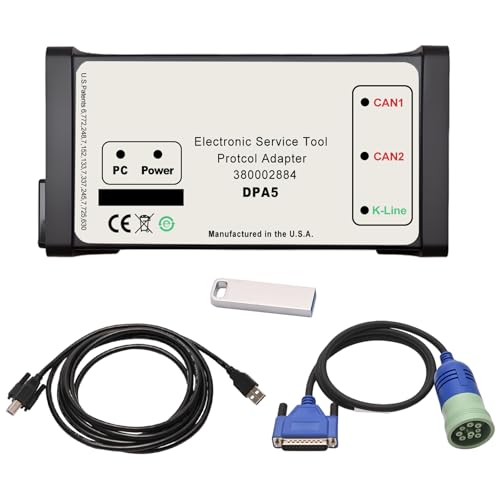 DPA5 Diagnostic Tool kit 380002884 Adapter EST V8.6 5 Compatible with New Holland Electronic Repair Tool, EST DPA5 Diagnostic Tool