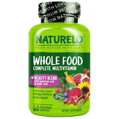Best Multivitamin for Women Over 40 Perimenopause: Your Complete Guide to Hormonal Balance 7 NATURELO Whole Food Multivitamin with Extra Hair, Skin and Nails Support - Beauty Blend with Hyaluronic Acid & Grape Seed - High Potency Biotin, Vitamin C, and Glutathione - 60 Vegan Capsules