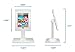 Mount-It! Anti-Theft Tablet Kiosk for iPad | Contact-Less iPad POS Stand | Rotating iPad Kiosk Mount | Locking iPad Tilt Stand for iPad 9.7 (MI-3771)