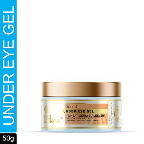 Image of Khadi Organique Under Eye Gel Reduces Ageing Spots & Wrinkles Around the Eye Area, 50GM