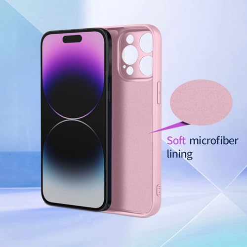YUEQIAN Liquid Silicone Case for Motorola Moto E14 / Moto G24 / Moto G04, Ultra Slim Soft Silky TPU Rubber Shockproof Cover - Image 3