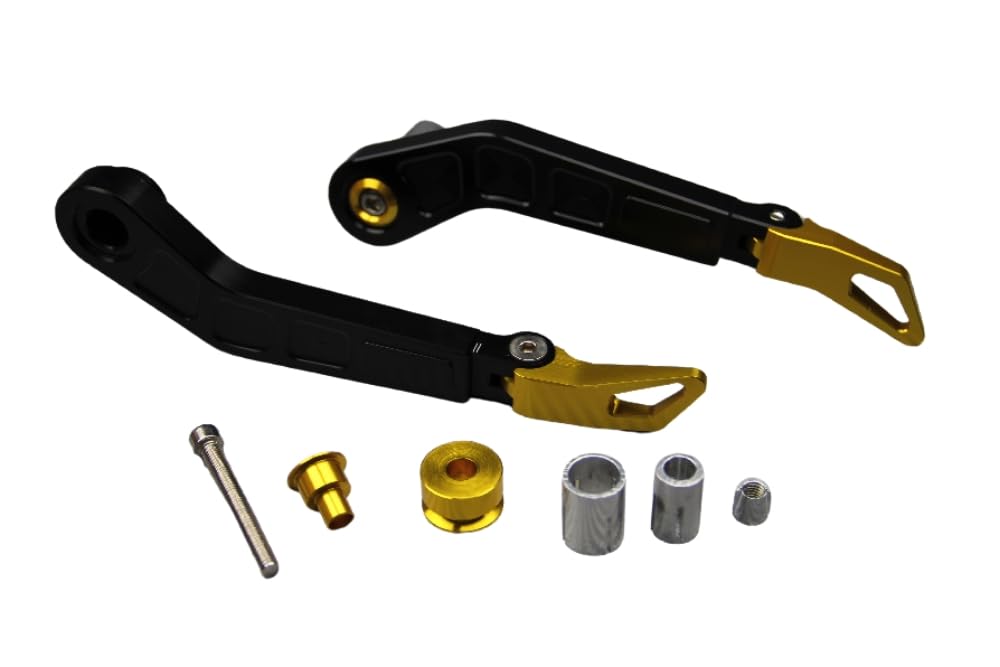 Protecciones para manetas universal para rutas urbanas y carretera en aluminio aVDB-moto oro