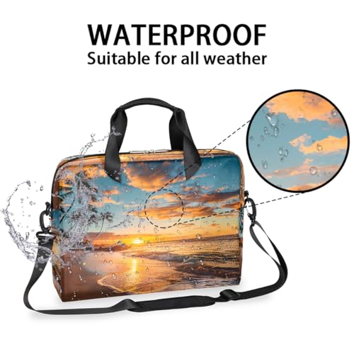 Maletín para laptop con diseño tropical 13-16 pulgadas miniatura 3