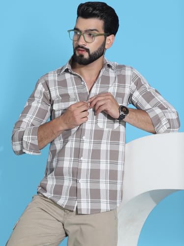 Image of Indian Needle Men's Checkered Regular Fit Shirts