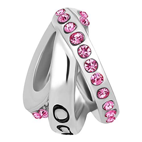 Image of LSxAB Birthstones Charms fits Pandora Bracelet for Women Happy Birthday to January-December Charm for Bracelet Necklace Pendant for Women Jewelry