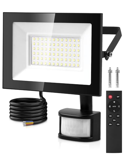 Projecteur LED extérieur détecteur de mouvement 50W télécommandé