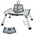 Kohree RV Steps Stool, Adjustable Height Folding Platform Aluminum RV Step Stool Foldable with Non-Slip Rubber Feet, Portable Handle, RV Step Stool Up to 1000 lbs