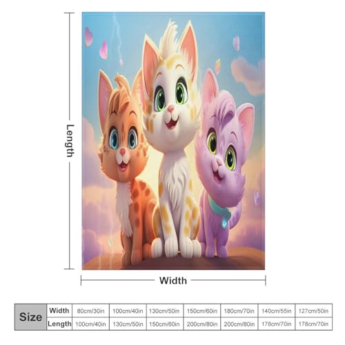 Couverture cute chat pour frissonner moins sur votre fauteuil - 6