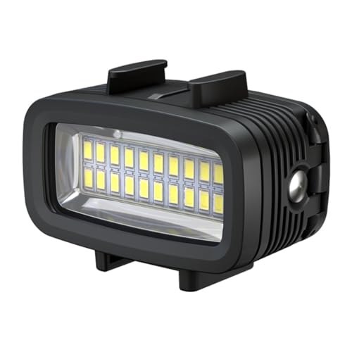 Lumière LED subaquatique compacte rechargeable avec 3 tamis de couleur IPX8 étanche pour caméras d'action photographie sous-marine lumière LED