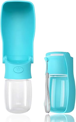 Vista 9 de Botella de agua portátil para perros para caminar de 19 o 12 onzas, botellas de agua portátiles para cachorros, perros pequeños, medianos y grandes