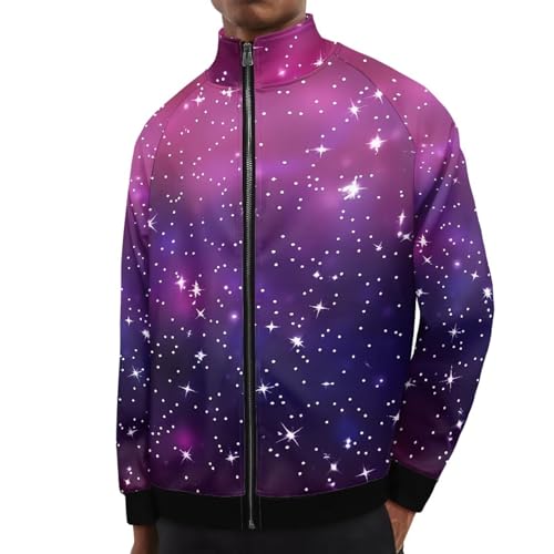 Image of Men's Lightweight Jackets Casual Full Zip Fleece Jacket Men Coats Fashion Long Sleeve Sweatshirt