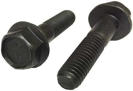 (4) M10-1.5x40 Metric Class 10.9 Hex Flange Bolts Frame Cap Screws Phos & Oil