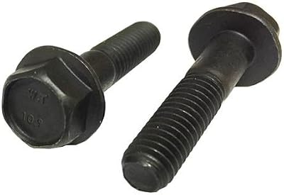 (2) M10-1.5x80 Metric Class 10.9 Hex Flange Bolts Frame Cap Screws Phos & Oil