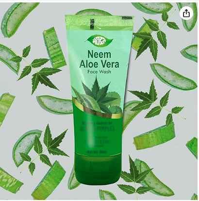 Image of Meghdoot Satreetha Sat 400ml & Neem Aloe Vera Face Wash 60ml Combo | Natural Herbal Cleanser for Glowing, Acne-Free Skin (Pack of 2)