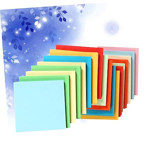 SEWACC 500 Pçs Papel Colorido Para Papel De Origami Para Papel De Corte De Papel Artesanal Papel De