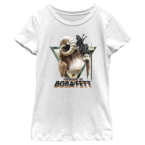 T-shirt Star Wars Boba Fett blanc cadeau anniversaire fille L