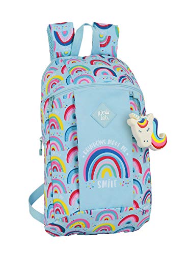 Safta 612033821 Mochila Tipo Casual, Senderismo Glowlab, Azul (Rainbow)