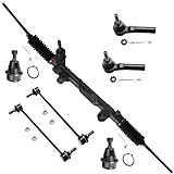 Detroit Axle - Front Steering Rack & Pinion Kit for 2008-2014 Chrysler 200 Dodge Avenger 2007-2010 Sebring, 1 Power Steering Rack & Pinion 2 Lower Ball Joints 2 Outer Tie Rods 2 Sway Bars Replacement