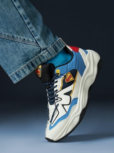 Image of The Souled Store Flash : Scarlet Speedster Men and Boys Lace Up Low Top Stylish Sneakers with Flexibility & Comfort