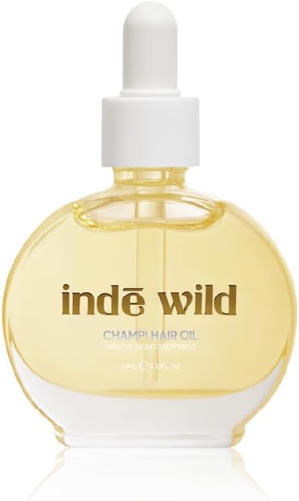 indฤ wild Champi Hair Oil With Rosemary Oil, Brahmi, Amla, Bhringraj | Ayurvedic, Hair Growth, Controls Dandruff, Hairfall | Soothing Fragrance | 10ml