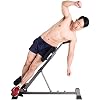 romeinse stoel Op Zwaar Werk Berekende Vouwende Romeinse Stoel, 30-40-50 Graden Verstelbare Draagbare Fitnessapparatuur met Gestoffeerd Kussen, Gemakkelijk op te Bergen