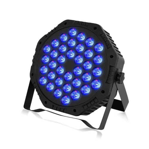 La Mejor Selección de Luces de sonido los más solicitados. 43 TRIXTER RGB 36x3W Luces LED De Escenario Activadas Por Sonido, Discoteca, Audio Ritmico Par DMX-512, Multimodo De Iluminación, Estroboscópicas Para Club KTV Fiestas