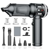 Kedifoai Aspirabriciole Senza Fili, 25000Pa Aspirapolvere Auto, Aspirapolvere Portatile con Motore Brushless, Batteria da 6000 mAh, Mini Aspirapolvere Con Display a LED, per Auto, Peli di Animali