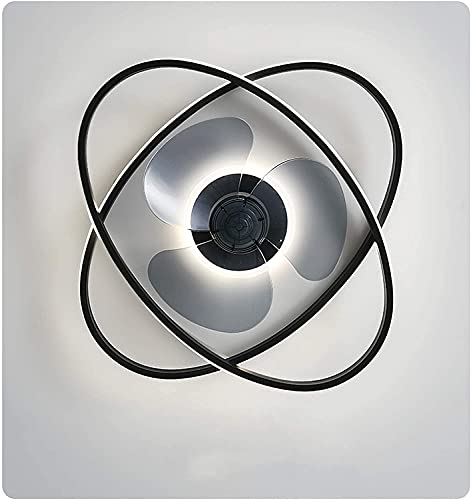 Ventilateur de plafond LED dimmable avec télécommande pour salon moderne - 7