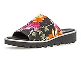COMFORT-Mehrweite Gabor 22.700 Damen Sandalen,Plateausandalen, Frauen,Plateau-Sandalette,Sommerschuh,Dicke Sohle,Comfort-Mehrweite,schwarz/Multic,4 UK