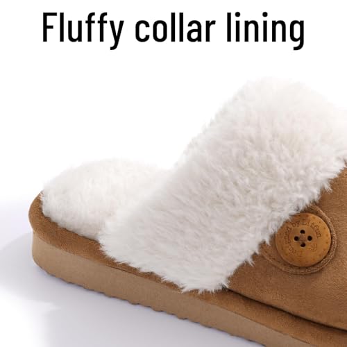 Litfun Fuzzy Slippers for Women with Memory Foam Winter Fluffy House Shoes Indoor Outdoor4