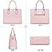 CHICAROUSAL Crossbody Purses and Handbags for Women PU Leather Tote Top Handle Satchel Shoulder Bags (Light Pink)