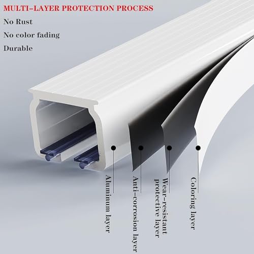 Barra de cortina de aluminio ajustable ideal para la decoración del hogar moderno 5