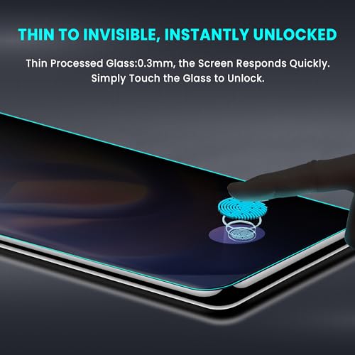 Image of FIRST MART Anti-Spy UV Tempered Glass for Motorola Edge 60 Pro | 9H Curved Display Screen Guard, Fingerprint Compatible | Pack of 2