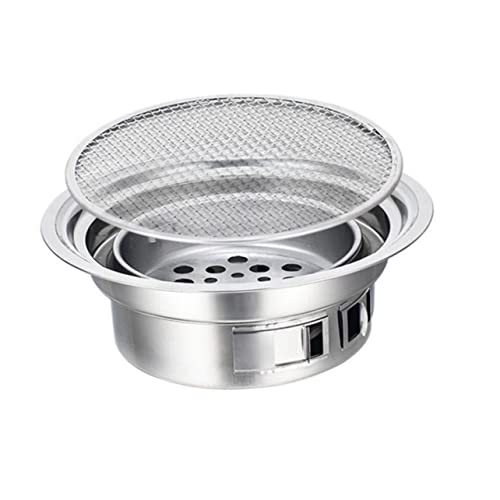 Abaodam Barbecue Supplies Korean Grill Stainless Steel Portable Barbecue Oven Easy to Use