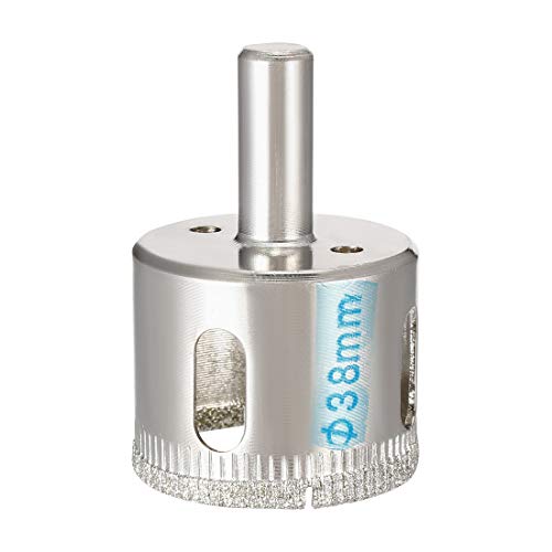 Image of Sourcingmap 38mm Diamond Coated Glass Hole Saw Drill Bits for Ceramic Tile Marble Rock Porcelain Bottles Pots Brick