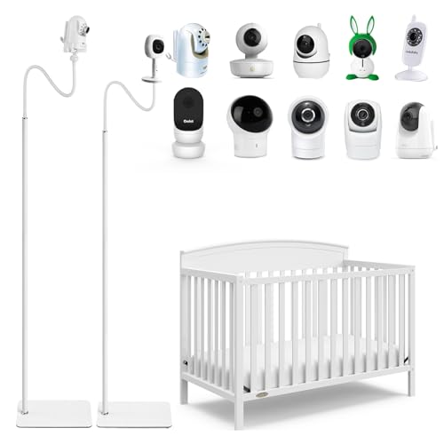 Image of Didalo 68.8" Adjustable Height Baby Monitor Floor Stand Holder Compatible with Infant Optics DXR-8 Pro,Nanit Pro Smart Baby Monitor & Flex Stand,Vava,Hellobaby,Eufy, Cameras with 1/4 Screw Mount