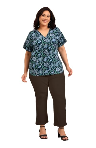 Image of Fashion Plus PlointTrandy Textured Trousers for Women | Women Loose Fit Trousers | Women's High-Waisted Pant | Women Trousers Pants | Korean