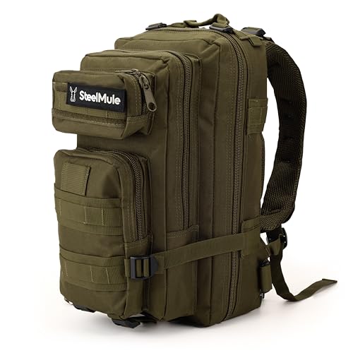 Imagen de SteelMule Mochila Táctica Militar 26L Molle Impermeable Mochila Crossfit con Parches Mochila Supervivencia