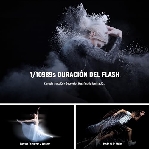 Ficha técnica NEEWER Q4 400Ws Flash Estroboscópico 2.4G TTL Disparador QPRO-C Compatible con Canon 1/8000 HSS Lámpara de Modelado 30W 400 Potencia Completa Reciclaje 0.01-1.2s Batería 21.6V 2800mAh para Fotografía - Fernando Cortés